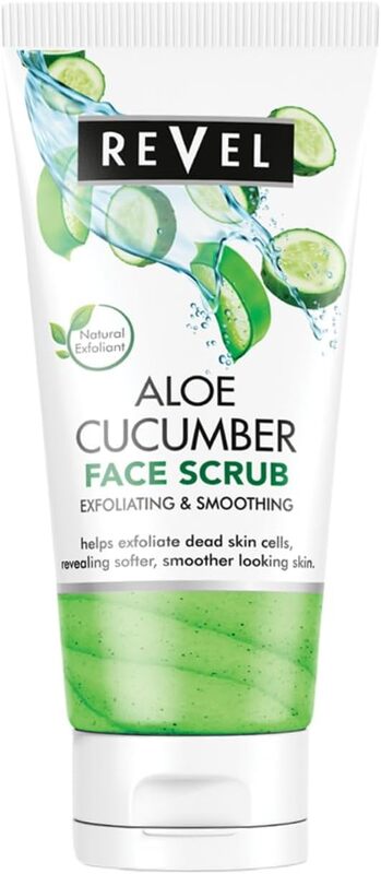 Revel Beauty Care Aloe Vera & Cucumber Face Scrub For Men & Women 150ml